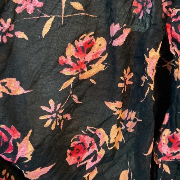 Gorgeous batik infinity scarf boho chic dark feminine floral whimsigoth witchy - Picture 4 of 10